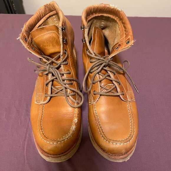 Timberland American Craft Moc Toe Boots - Medium Brown - Full Grain Men's Size 9 - Picture 4 of 8